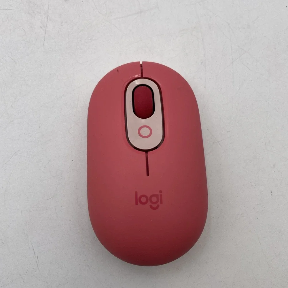 Logitech POP Mouse Bluetooth Optical Ambidextrous Mouse Heartbreaker Rose